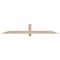 Ekena Millwork Eugene Smooth Timber Gable Bracket, Douglas Fir, 72"W x 12"H x 3 1/2"D x 3 1/2"F, 4/12 Pitch GBW072X12X0404EUG00SDF - alternate 1